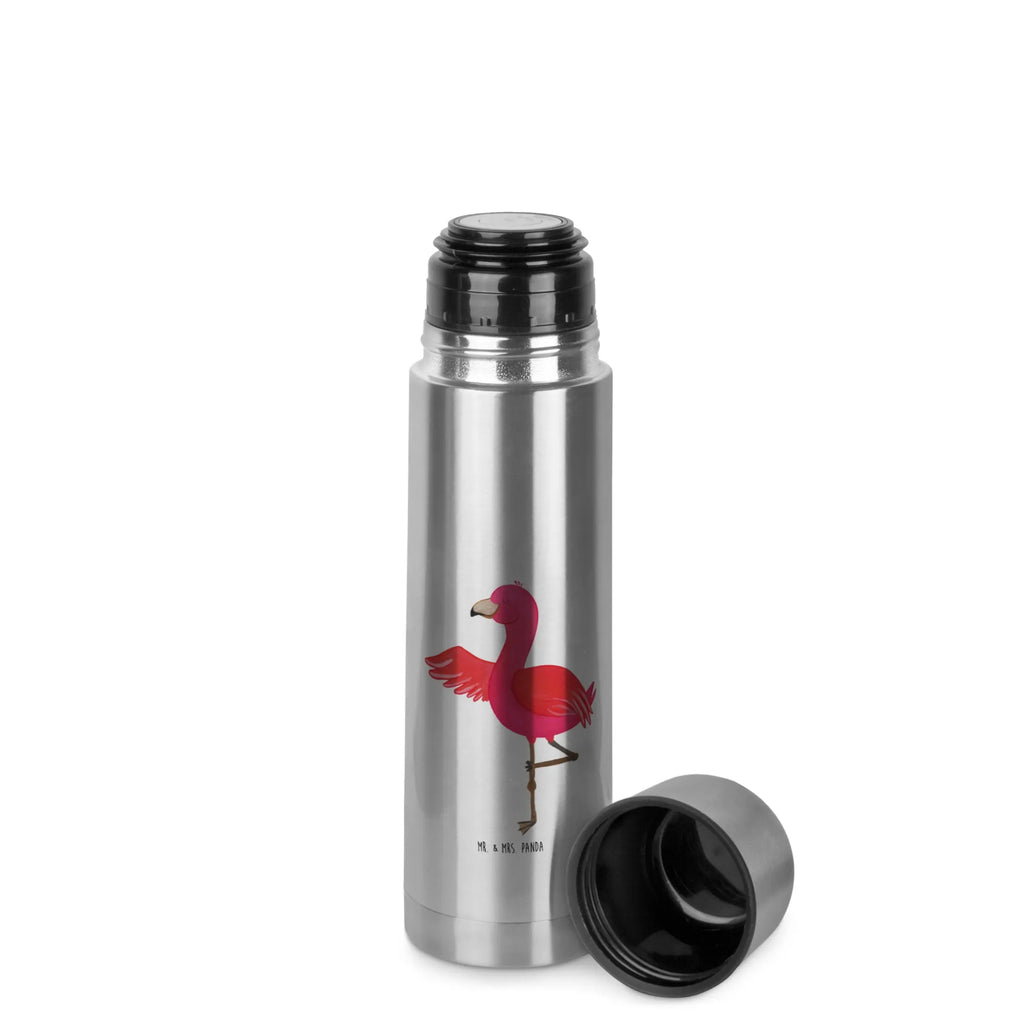 Thermos Flask flamingo yoga Thermoskanne, Flamingo, Namaste, Aufregen, Yoga, Achtsamkeit, Vogel, Entspannung, Yoga-Übung, Ärger, Tiefenentspannung