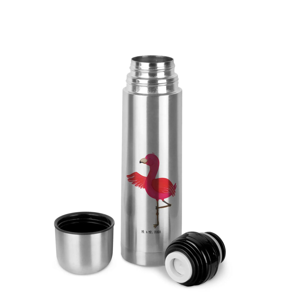 Thermos Flask flamingo yoga Thermoskanne, Flamingo, Namaste, Aufregen, Yoga, Achtsamkeit, Vogel, Entspannung, Yoga-Übung, Ärger, Tiefenentspannung