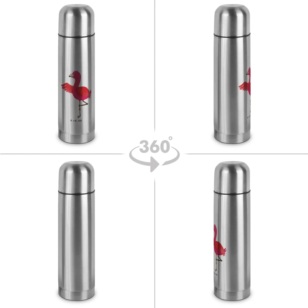 Thermos Flask flamingo yoga Thermoskanne, Flamingo, Namaste, Aufregen, Yoga, Achtsamkeit, Vogel, Entspannung, Yoga-Übung, Ärger, Tiefenentspannung