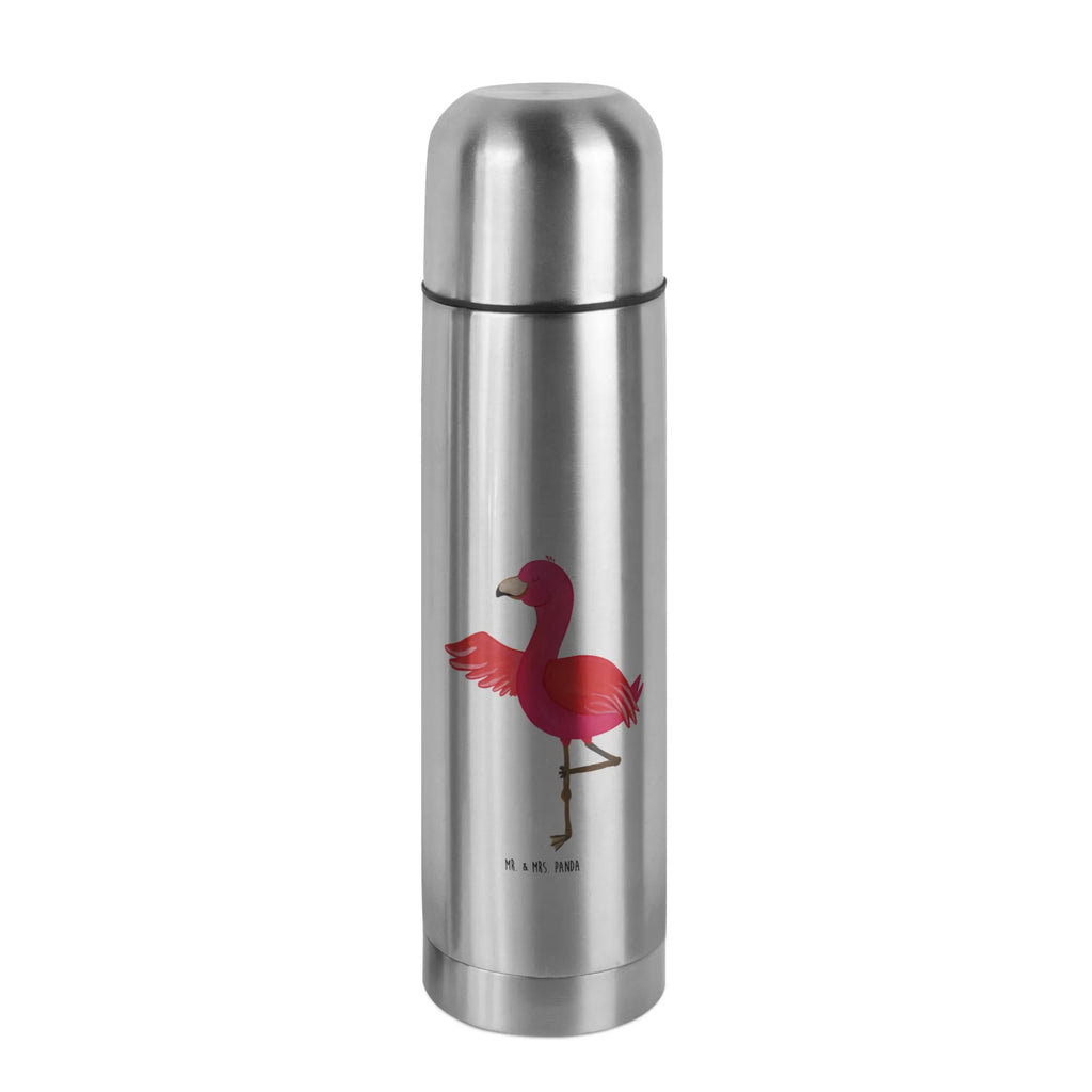 Thermos Flask flamingo yoga Thermoskanne, Flamingo, Namaste, Aufregen, Yoga, Achtsamkeit, Vogel, Entspannung, Yoga-Übung, Ärger, Tiefenentspannung