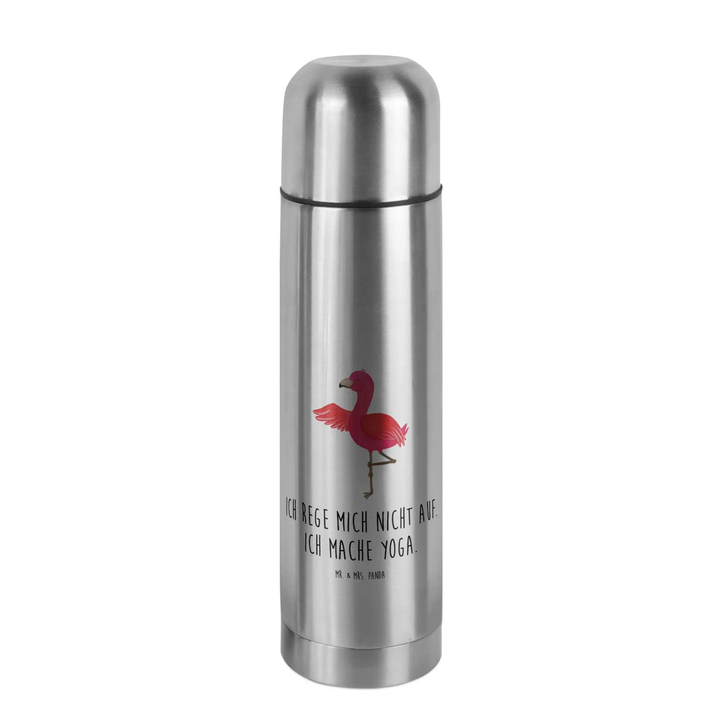 Thermos Flask flamingo yoga Thermoskanne, Flamingo, Namaste, Aufregen, Yoga, Achtsamkeit, Vogel, Entspannung, Yoga-Übung, Ärger, Tiefenentspannung