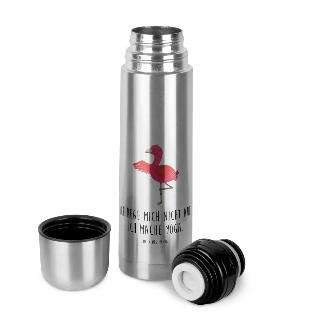 Thermos Flask flamingo yoga Thermoskanne, Flamingo, Namaste, Aufregen, Yoga, Achtsamkeit, Vogel, Entspannung, Yoga-Übung, Ärger, Tiefenentspannung