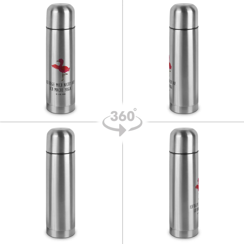 Thermos Flask flamingo yoga Thermoskanne, Flamingo, Namaste, Aufregen, Yoga, Achtsamkeit, Vogel, Entspannung, Yoga-Übung, Ärger, Tiefenentspannung