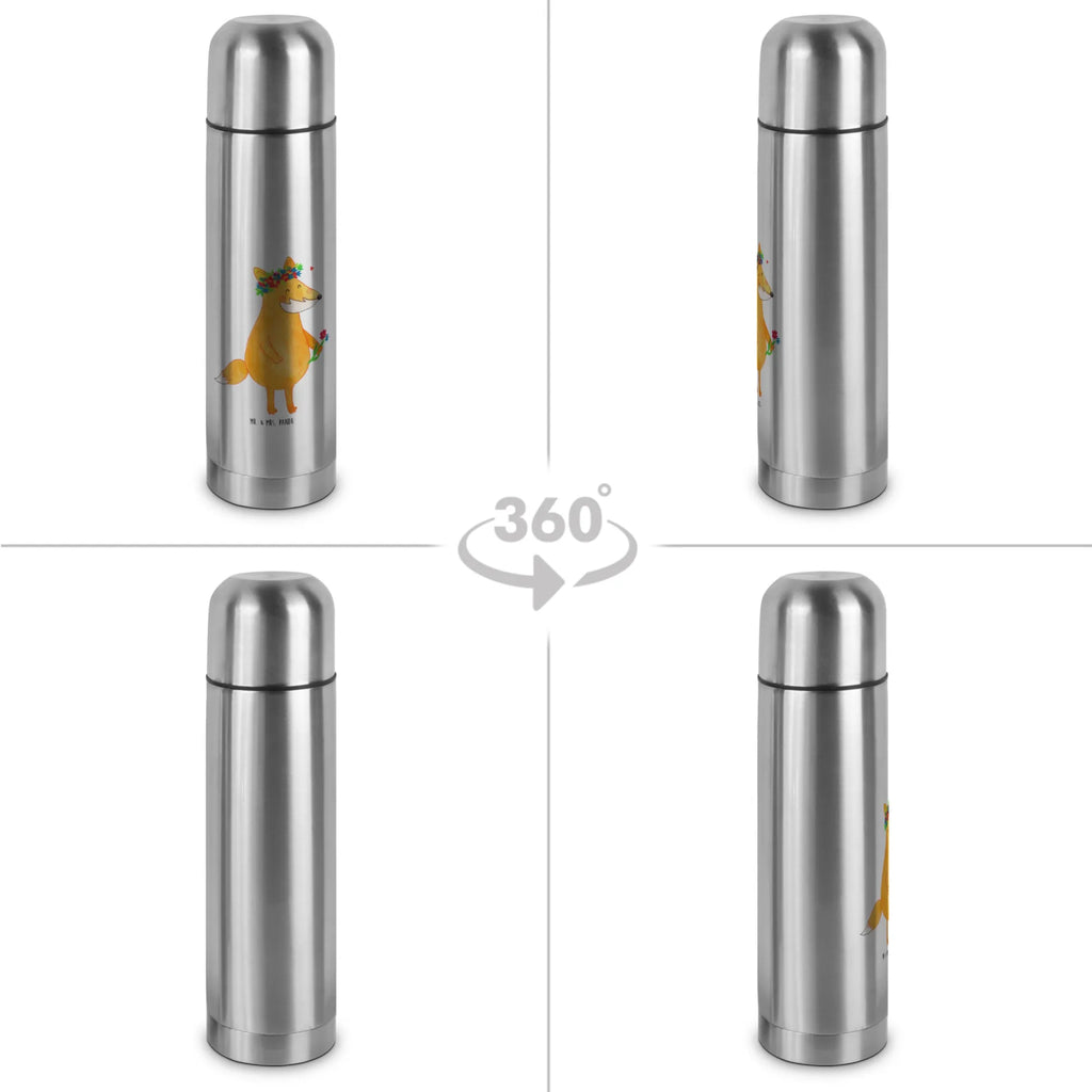 Thermos Flask Fox Flower Thermoskanne, Fuchs, Selbstliebe, Freundin, Blume, Fuchsmädchen, ich, mich, Freude, Liebe, Fox, Blumenmädchen, Blumen, Liebesbeweis, Motivation, Freundinnen, Füchse