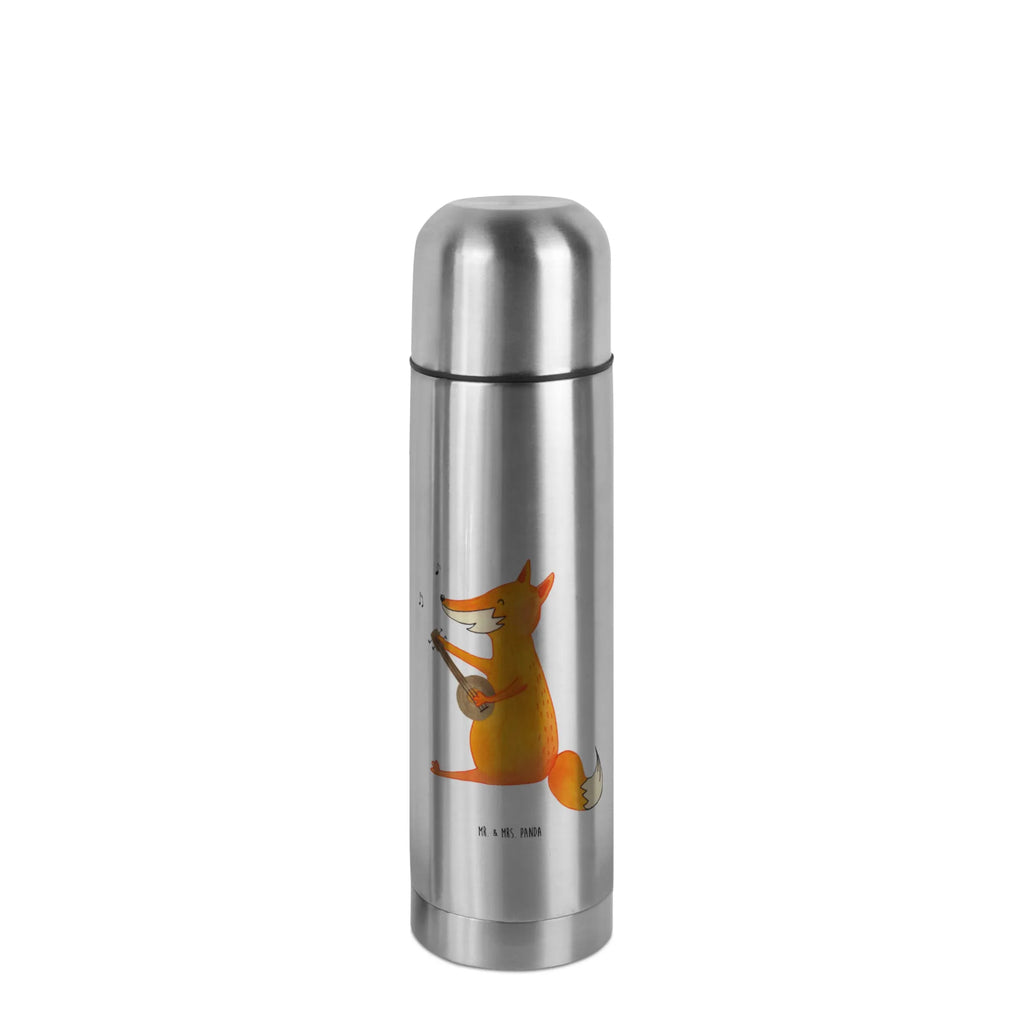 Thermos Flask Fox guitar Thermoskanne, Fuchs, Sänger, Sängerin, Geschenk Musiker, Musik Spruch, Musikerin, Gitarre, Füchse