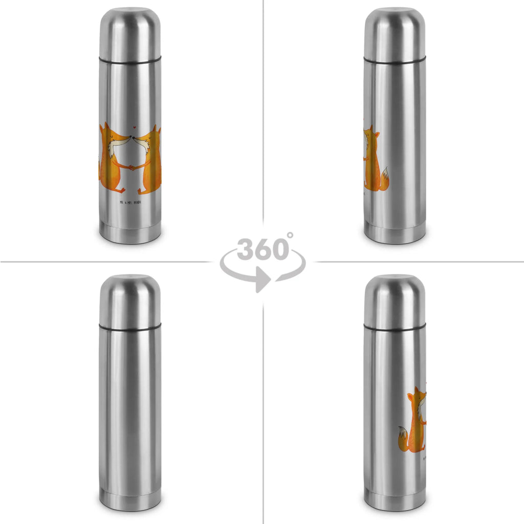 Thermos Flask foxes Love Thermoskanne, Fuchs, Liebesbeweis, Freund, Fox, Ehemann, Ehe, Füchse, Freundin, Ehefrau, Partner, Verlobte, Paar, Liebespaar, Liebe