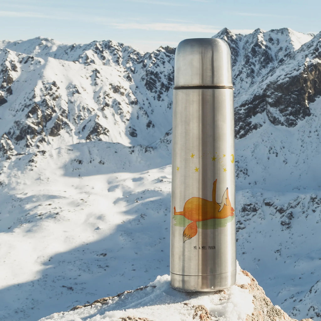 Thermos Flask Fox Stars Thermoskanne, Fuchs, tröstende Worte, Füchse, Romantik, Always Look on the Bright Side of Life, Spruch schön, Spruch positiv