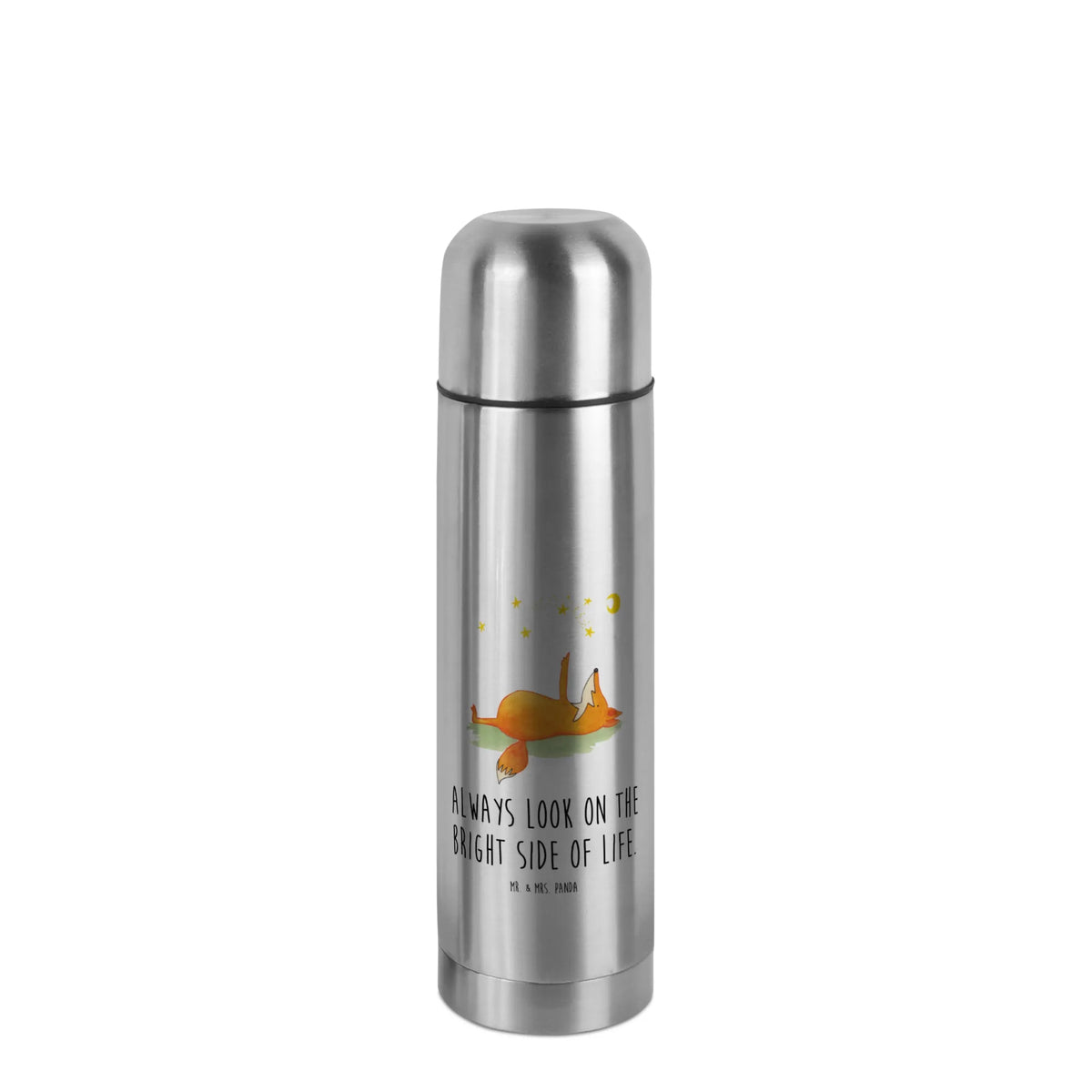 Thermos Flask Fox Stars animal lover, foxes, forest wildlife, clever as a fox, Romance, Saying beautiful, Saying positive, words of consolation