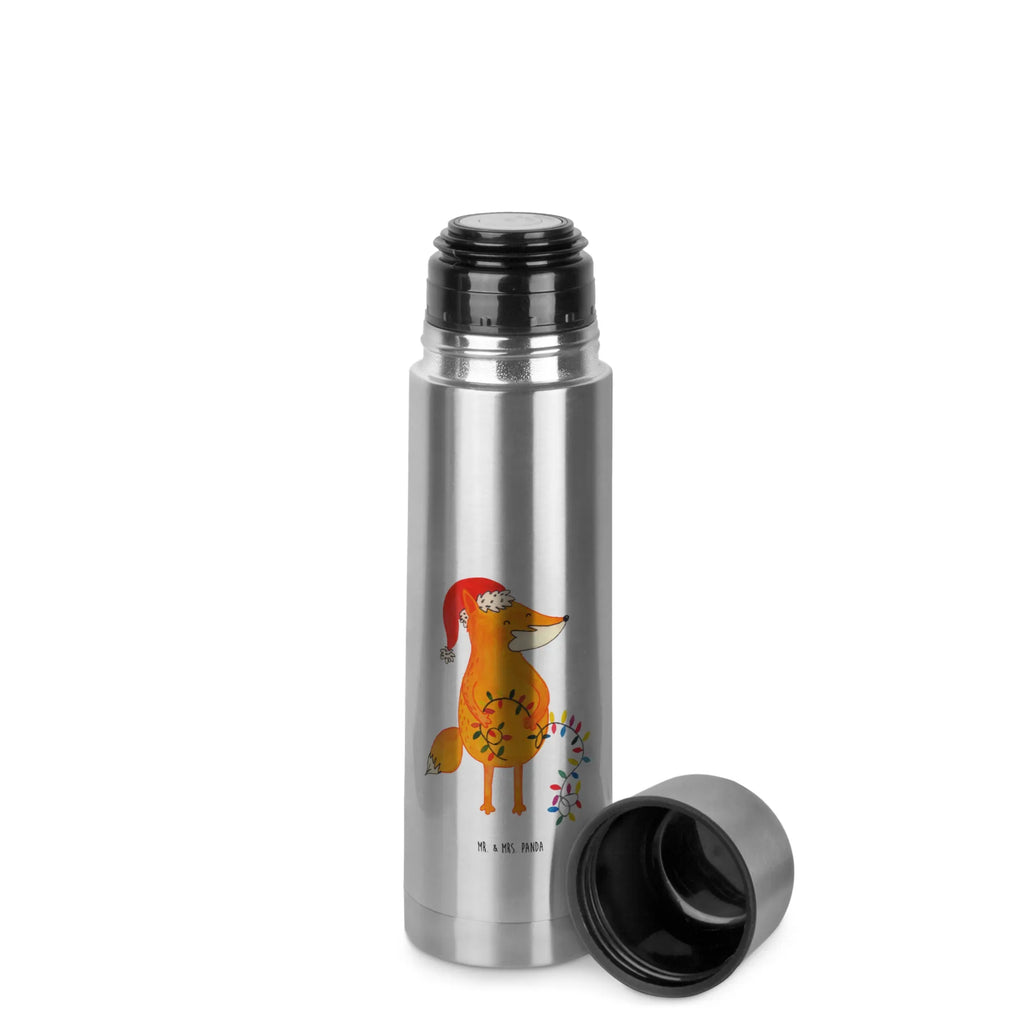 Thermos Flask Fox Christmas Thermoskanne, Winter, Weihnachten, Weihnachtsdeko, Nikolaus, Advent, Heiligabend, Wintermotiv, Weihnachtszeit, Füchse, Spruch schön, Fuchs, Geschenk Weihnachten, Weihnachtsmann