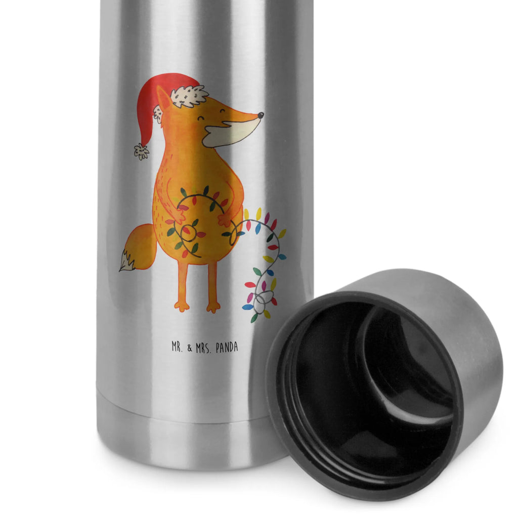 Thermos Flask Fox Christmas Thermoskanne, Winter, Weihnachten, Weihnachtsdeko, Nikolaus, Advent, Heiligabend, Wintermotiv, Weihnachtszeit, Füchse, Spruch schön, Fuchs, Geschenk Weihnachten, Weihnachtsmann