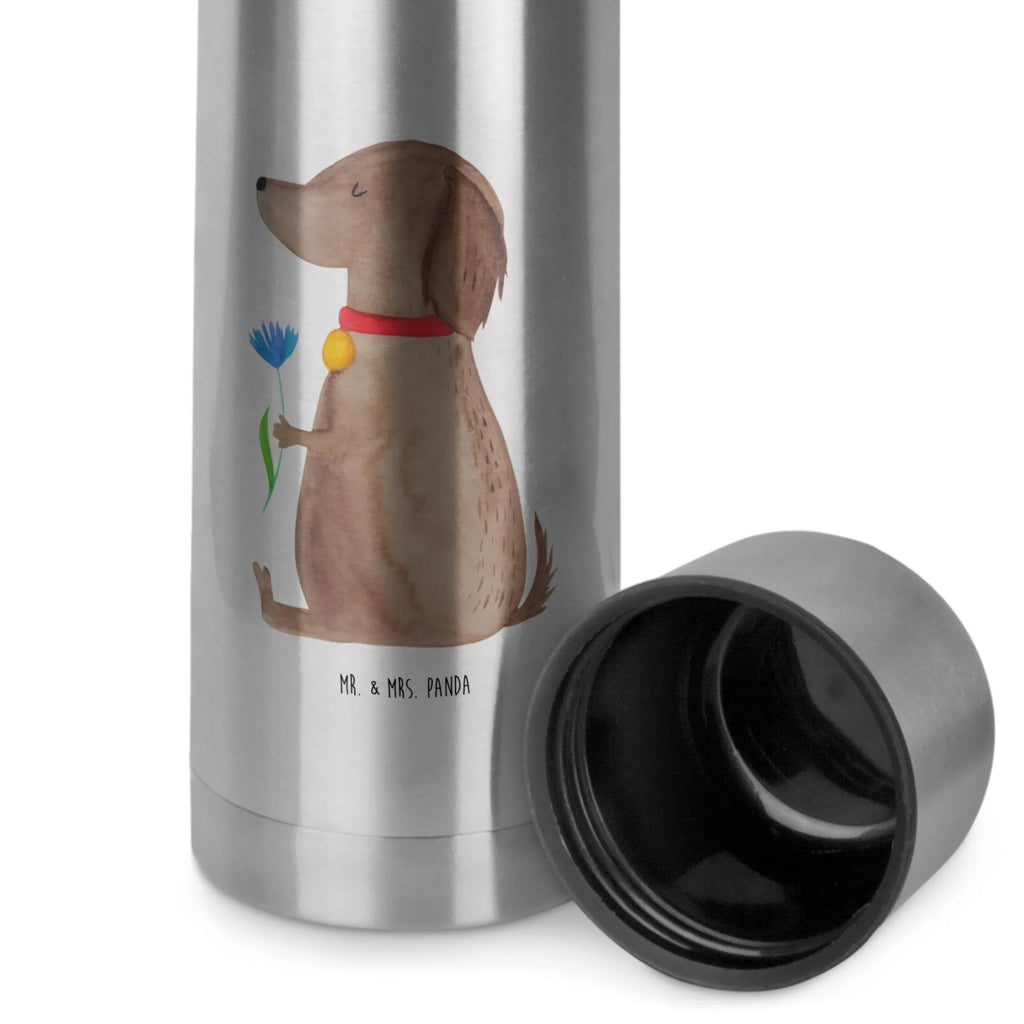 Thermos Flask Dog flower Thermoskanne, Hund, Hundemotiv, Haustier, Hunderasse, Tierliebhaber, Hundebesitzer, Sprüche, Hunde, Hundeliebe, Frauchen