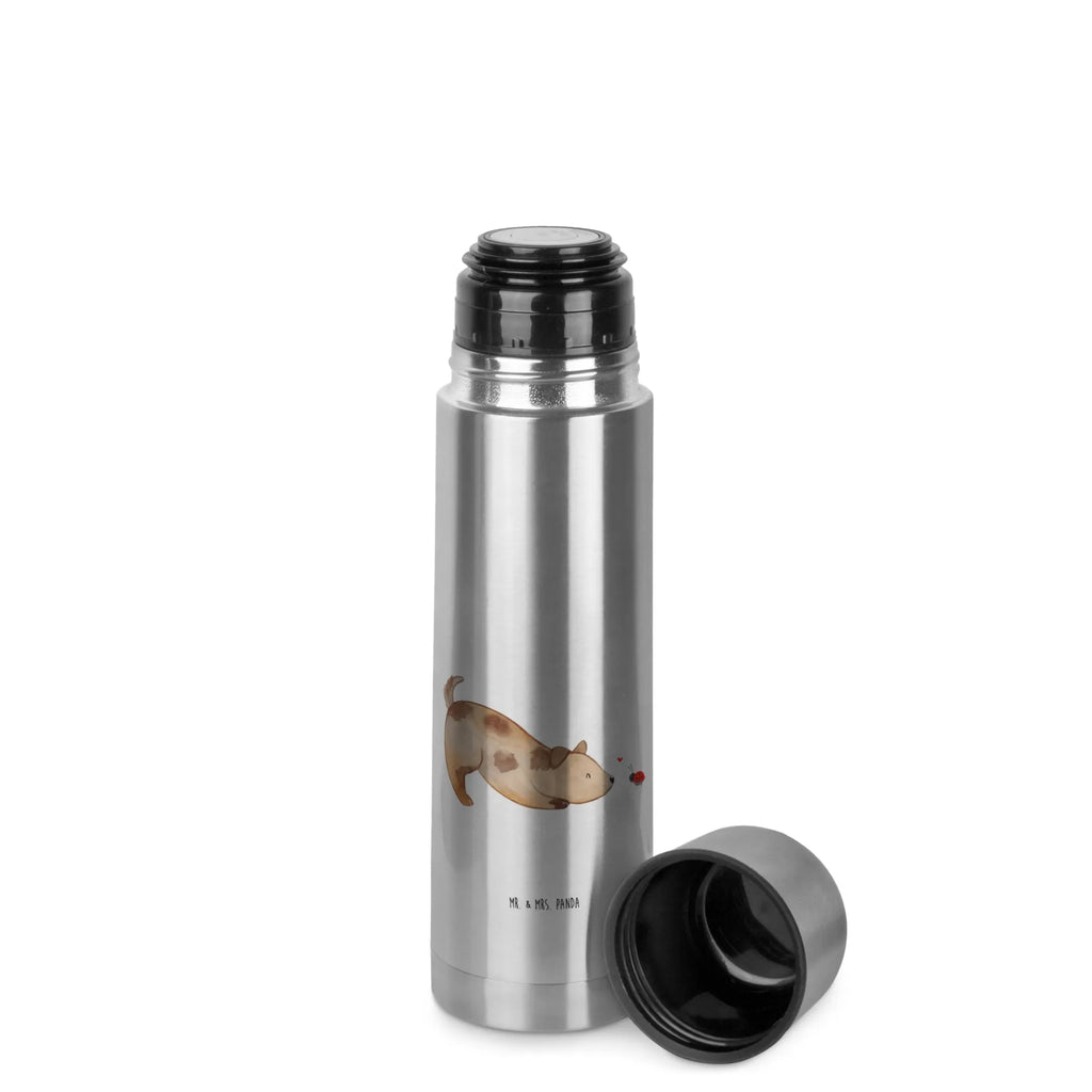 Thermoskanne Hund Marienkäfer Thermoskanne, Hund, Hundemotiv, Haustier, Hunderasse, Tierliebhaber, Hundebesitzer, Sprüche, Hundespruch, Mischlinghund, Marienkäfer, Mischling, Hunde