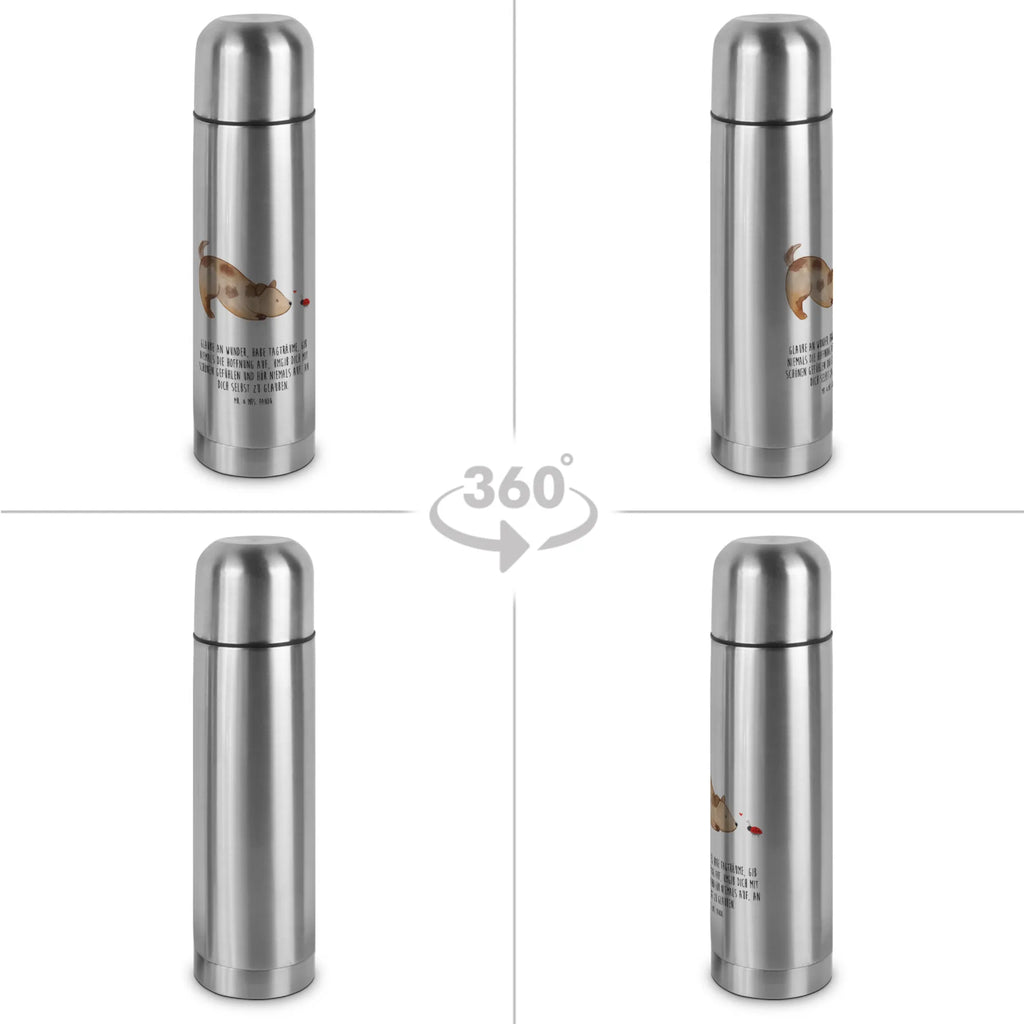 Thermoskanne Hund Marienkäfer Thermoskanne, Hund, Hundemotiv, Haustier, Hunderasse, Tierliebhaber, Hundebesitzer, Sprüche, Hundespruch, Mischlinghund, Marienkäfer, Mischling, Hunde