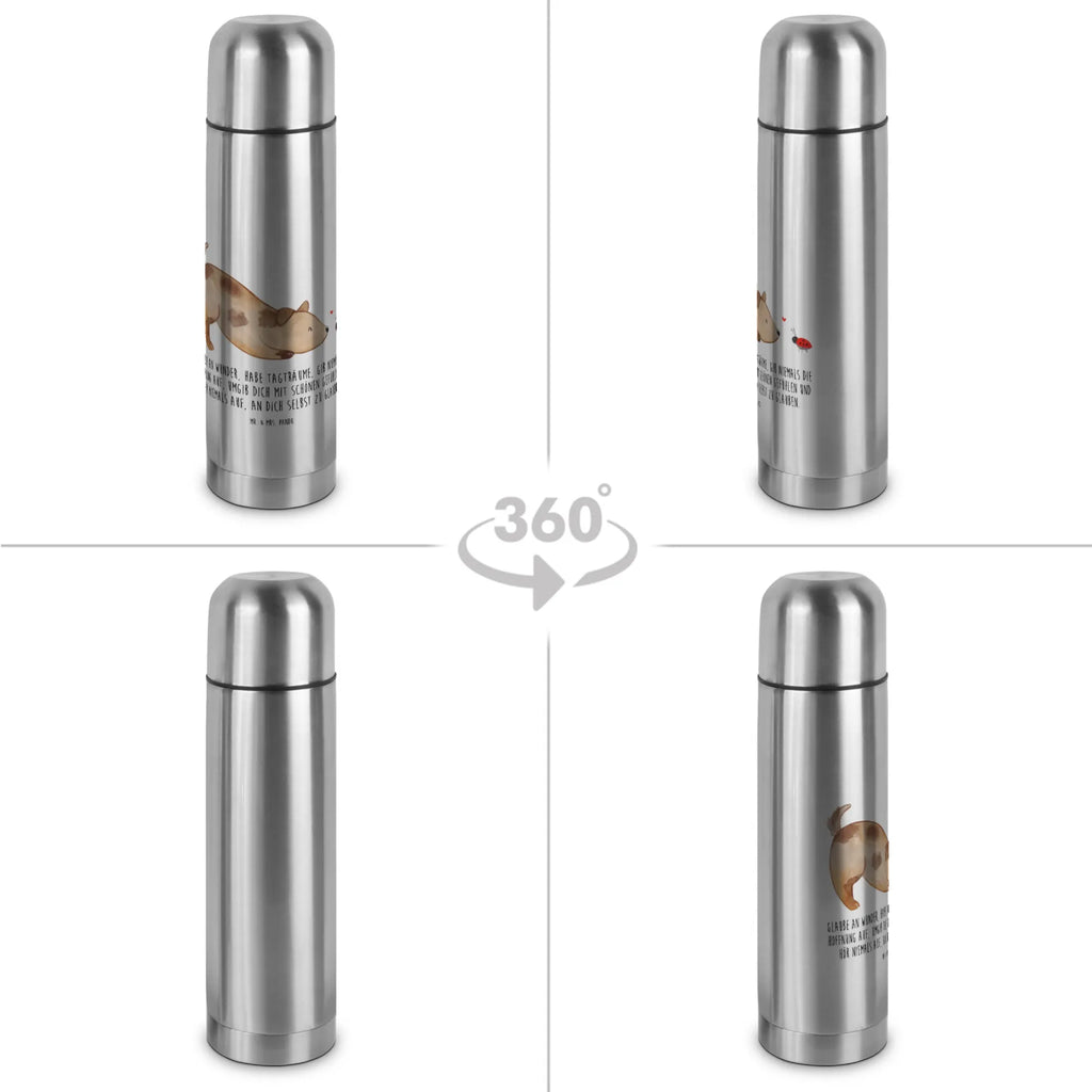 Thermoskanne Hund Marienkäfer Thermoskanne, Hund, Hundemotiv, Haustier, Hunderasse, Tierliebhaber, Hundebesitzer, Sprüche, Hundespruch, Mischlinghund, Marienkäfer, Mischling, Hunde