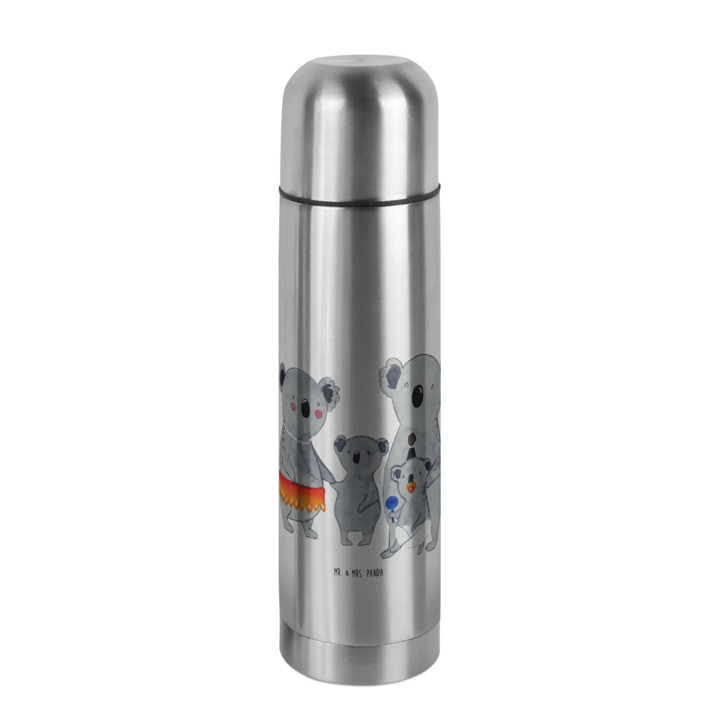 Thermos Flask Koala Family Thermoskanne, Familie, Vatertag, Muttertag, Bruder, Schwester, Mama, Papa, Oma, Opa, Geschwister, Koala, Koalas, Kinder, Familienleben, Family