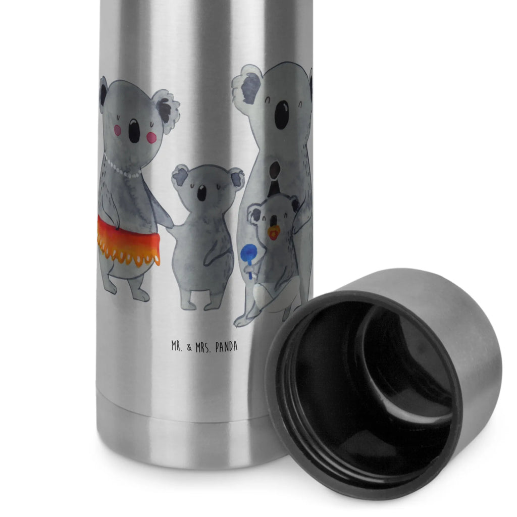 Thermos Flask Koala Family Thermoskanne, Familie, Vatertag, Muttertag, Bruder, Schwester, Mama, Papa, Oma, Opa, Geschwister, Koala, Koalas, Kinder, Familienleben, Family