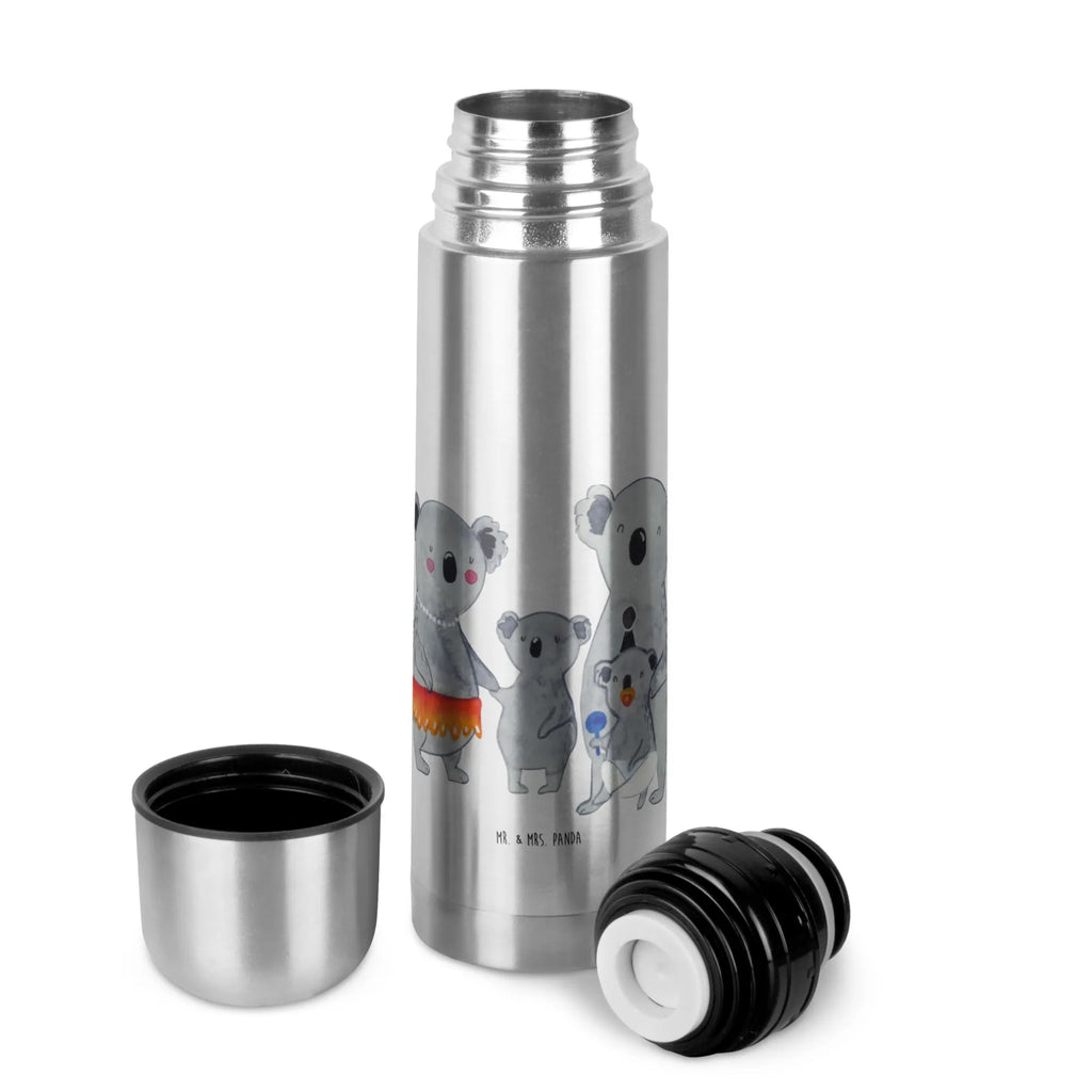 Thermos Flask Koala Family Thermoskanne, Familie, Vatertag, Muttertag, Bruder, Schwester, Mama, Papa, Oma, Opa, Geschwister, Koala, Koalas, Kinder, Familienleben, Family