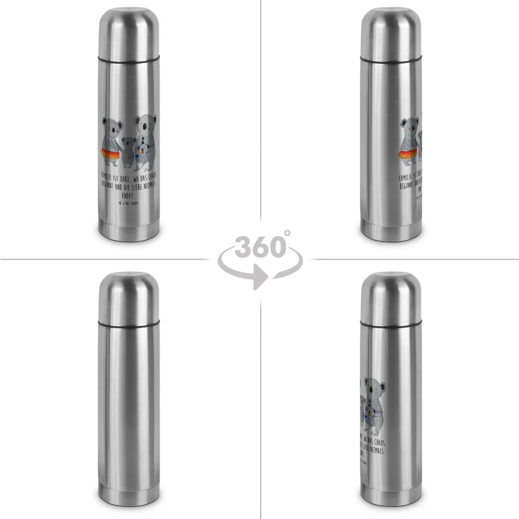 Thermos Flask Koala Family Thermoskanne, Familie, Vatertag, Muttertag, Bruder, Schwester, Mama, Papa, Oma, Opa, Geschwister, Koala, Koalas, Kinder, Familienleben, Family