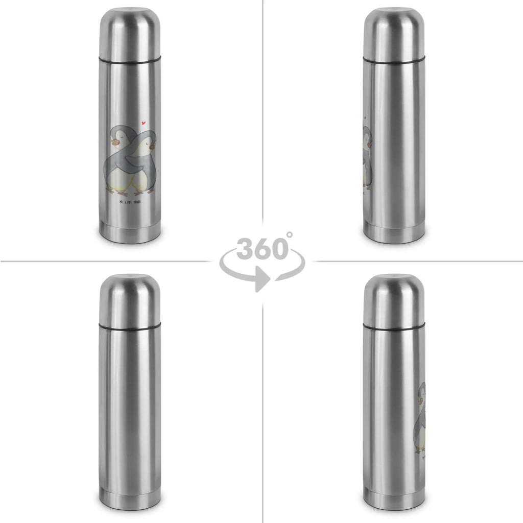 Thermoskanne Pinguine Kuscheln Thermoskanne, Liebe, Partner, Freund, Freundin, Ehemann, Ehefrau, Heiraten, Verlobung, Heiratsantrag, Liebesgeschenk, Jahrestag, Hocheitstag, Valentinstag, für Männer, Geschenk für Partner, Geschenk für Frauen, Mitbringsel, Liebesbeweis, für Ehemann, Hochzeitstag, Geschenk für Freundin