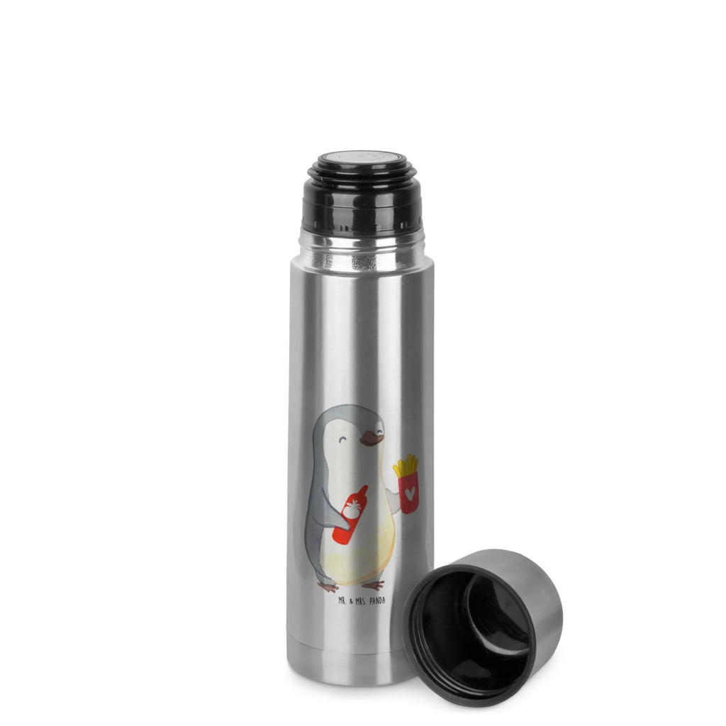 Thermos Flask penguin French fries Thermoskanne, Liebe, Partner, Freund, Freundin, Ehemann, Ehefrau, Heiraten, Verlobung, Heiratsantrag, Liebesgeschenk, Jahrestag, Hocheitstag, für Männer, für Ehemann, Geschenk für Frauen, Geschenk für Partner, Hochzeitstag, Mitbringsel, Valentinstag, Geschenk für Freundin, Liebesbeweis