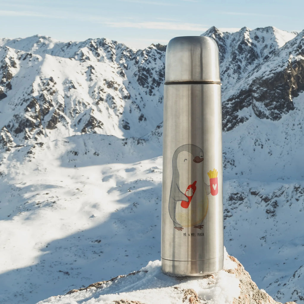 Thermos Flask penguin French fries Thermoskanne, Liebe, Partner, Freund, Freundin, Ehemann, Ehefrau, Heiraten, Verlobung, Heiratsantrag, Liebesgeschenk, Jahrestag, Hocheitstag, für Männer, für Ehemann, Geschenk für Frauen, Geschenk für Partner, Hochzeitstag, Mitbringsel, Valentinstag, Geschenk für Freundin, Liebesbeweis