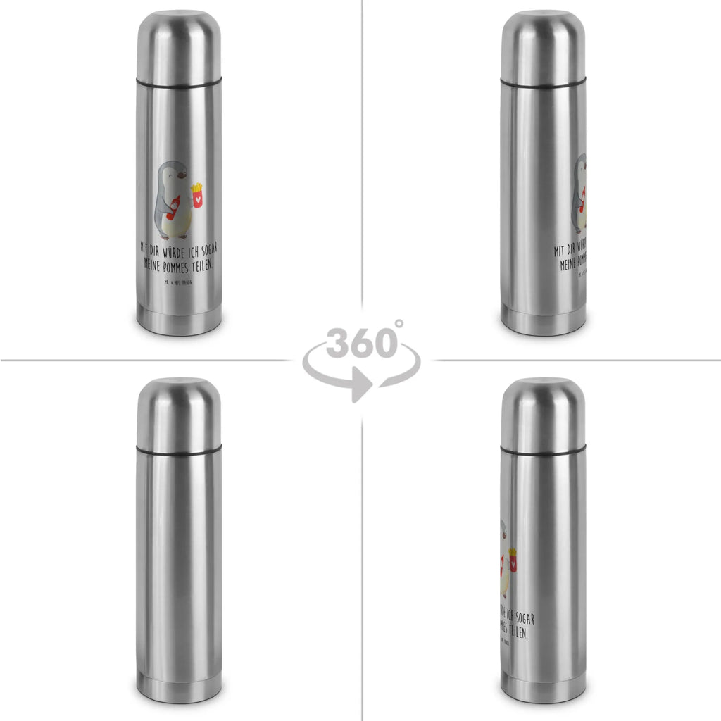 Thermos Flask penguin French fries Thermoskanne, Liebe, Partner, Freund, Freundin, Ehemann, Ehefrau, Heiraten, Verlobung, Heiratsantrag, Liebesgeschenk, Jahrestag, Hocheitstag, für Männer, für Ehemann, Geschenk für Frauen, Geschenk für Partner, Hochzeitstag, Mitbringsel, Valentinstag, Geschenk für Freundin, Liebesbeweis