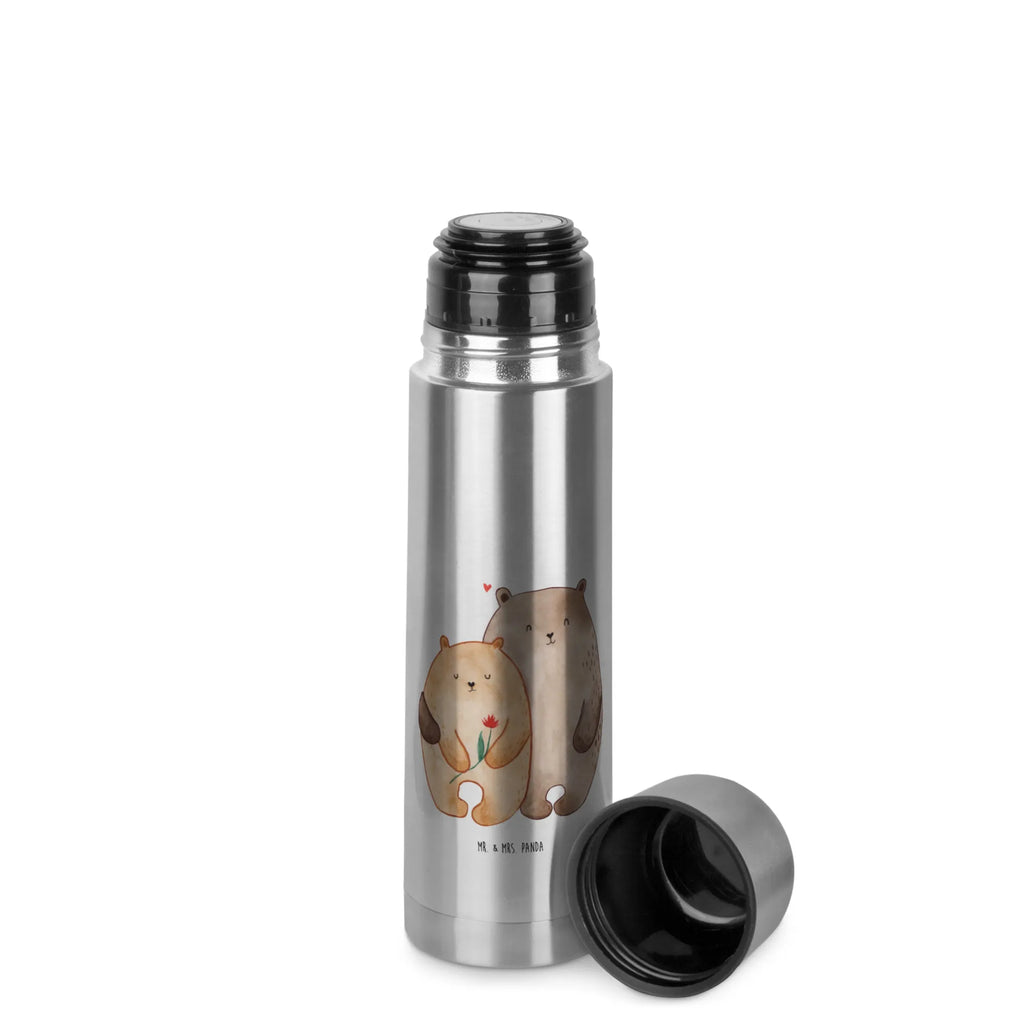 Thermos Flask Bears in love Thermoskanne, Liebe, Partner, Freund, Freundin, Ehemann, Ehefrau, Heiraten, Verlobung, Heiratsantrag, Liebesgeschenk, Jahrestag, Hocheitstag, Liebesbeweis, Verheiratet, Geschenk Freundin, Bär, Geschenk Freund, Bären, Verliebt, Geschenk Hochzeit, Hochzeitstag, Bärchen, Verlobt