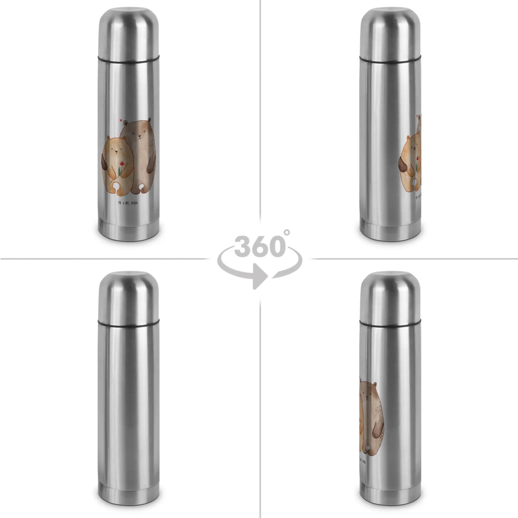 Thermos Flask Bears in love Thermoskanne, Liebe, Partner, Freund, Freundin, Ehemann, Ehefrau, Heiraten, Verlobung, Heiratsantrag, Liebesgeschenk, Jahrestag, Hocheitstag, Liebesbeweis, Verheiratet, Geschenk Freundin, Bär, Geschenk Freund, Bären, Verliebt, Geschenk Hochzeit, Hochzeitstag, Bärchen, Verlobt