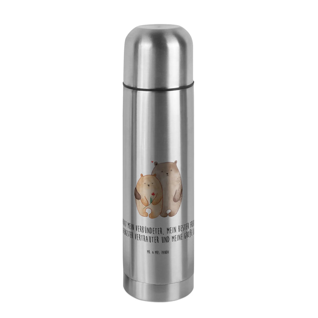 Thermos Flask Bears in love Thermoskanne, Liebe, Partner, Freund, Freundin, Ehemann, Ehefrau, Heiraten, Verlobung, Heiratsantrag, Liebesgeschenk, Jahrestag, Hocheitstag, Liebesbeweis, Verheiratet, Geschenk Freundin, Bär, Geschenk Freund, Bären, Verliebt, Geschenk Hochzeit, Hochzeitstag, Bärchen, Verlobt