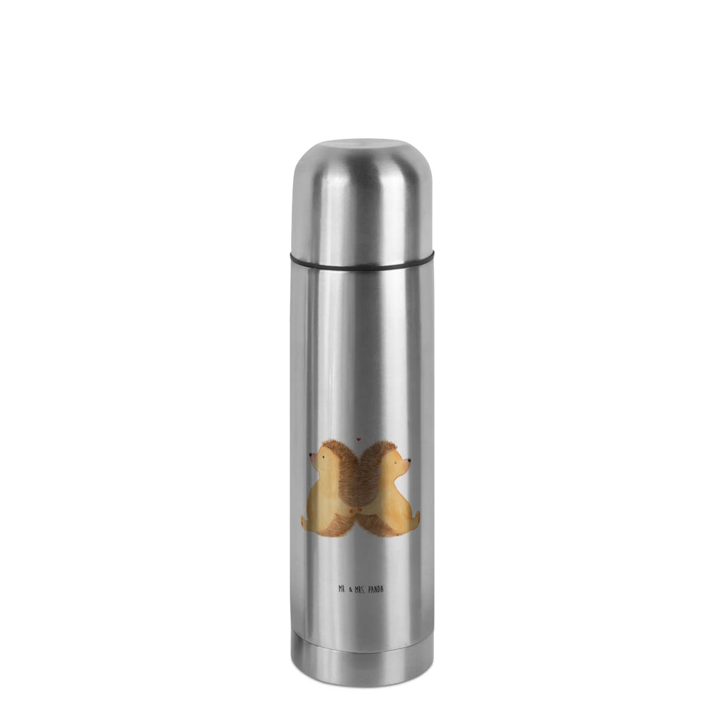 Thermos Flask Hedgehogs holding hands Thermoskanne, Liebe, Partner, Freund, Freundin, Ehemann, Ehefrau, Heiraten, Verlobung, Heiratsantrag, Liebesgeschenk, Jahrestag, Hocheitstag, Liebesbeweis, Liebesbotschaft, Hochzeit, Hand in Hand, Lieblingsmensch, Love, Igel, Gemeinsamkeit, Igelliebe, Geschenk für zwei, große Liebe