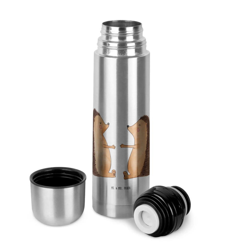 Thermos Flask Hedgehogs in love Thermoskanne, Liebe, Partner, Freund, Freundin, Ehemann, Ehefrau, Heiraten, Verlobung, Heiratsantrag, Liebesgeschenk, Jahrestag, Hocheitstag, Hochzeit, Verliebt, Geschenk, Verheiratet, Hochzeitstag, Liebesbeweis, Igel, Verlobt