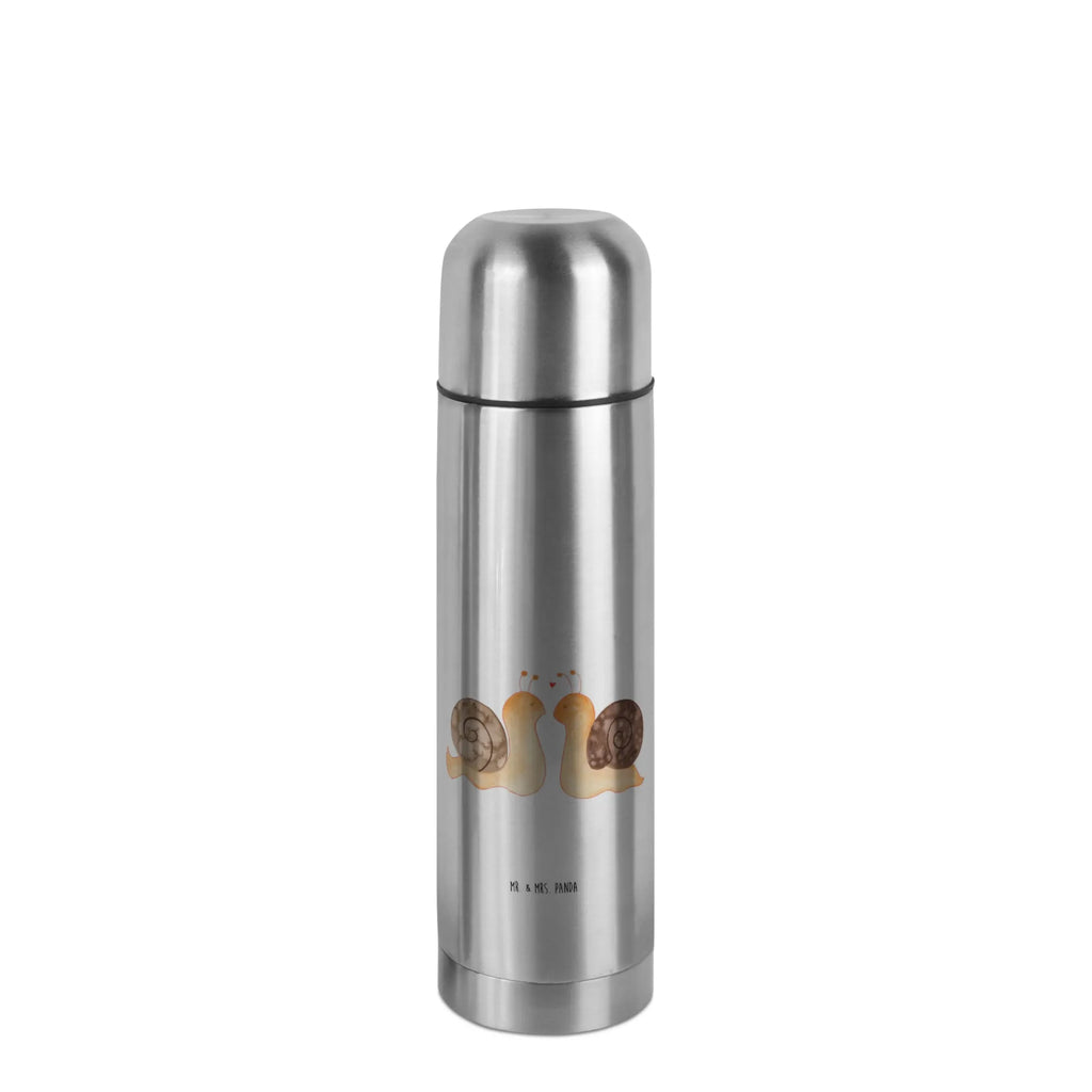 Thermos Flask Snails in love Thermoskanne, Liebe, Partner, Freund, Freundin, Ehemann, Ehefrau, Heiraten, Verlobung, Heiratsantrag, Liebesgeschenk, Jahrestag, Hocheitstag