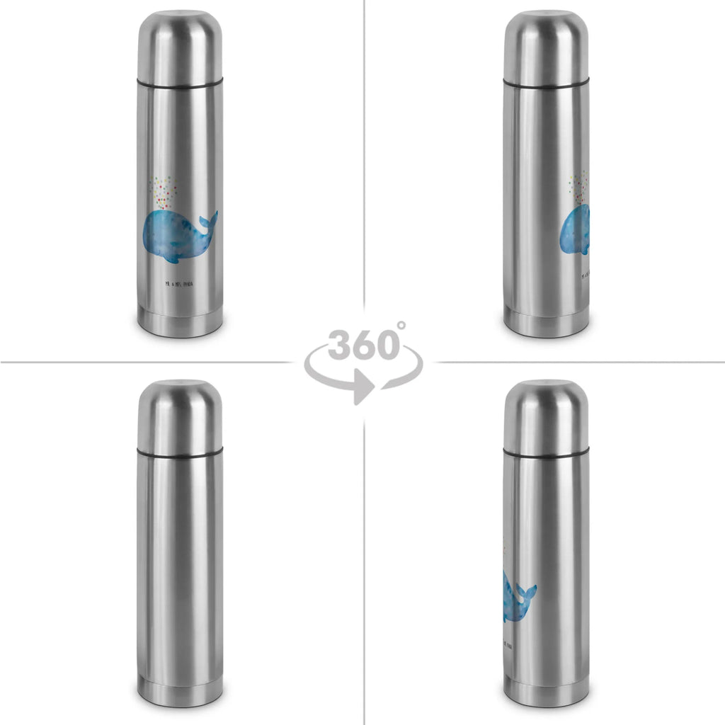 Thermos Flask whale confetti Thermoskanne, Meerestiere, Meer, Urlaub, Motivation, Konfetti, Diät, Abnehmen, Neuanfang, Geburtstag, Wale, Lebensabschnitt, Trennung, Wal, Neustart