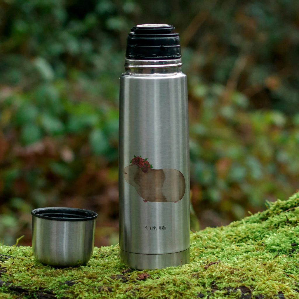 Thermos Flask Guinea pig wisdom Thermoskanne, Tiermotive, Gute Laune, lustige Sprüche, Tiere, Motivation, Realität, Spruch, Blumenkind, Wunderland, Meerschweinchen, Wunder, Meeries, Meerie, Weisheit