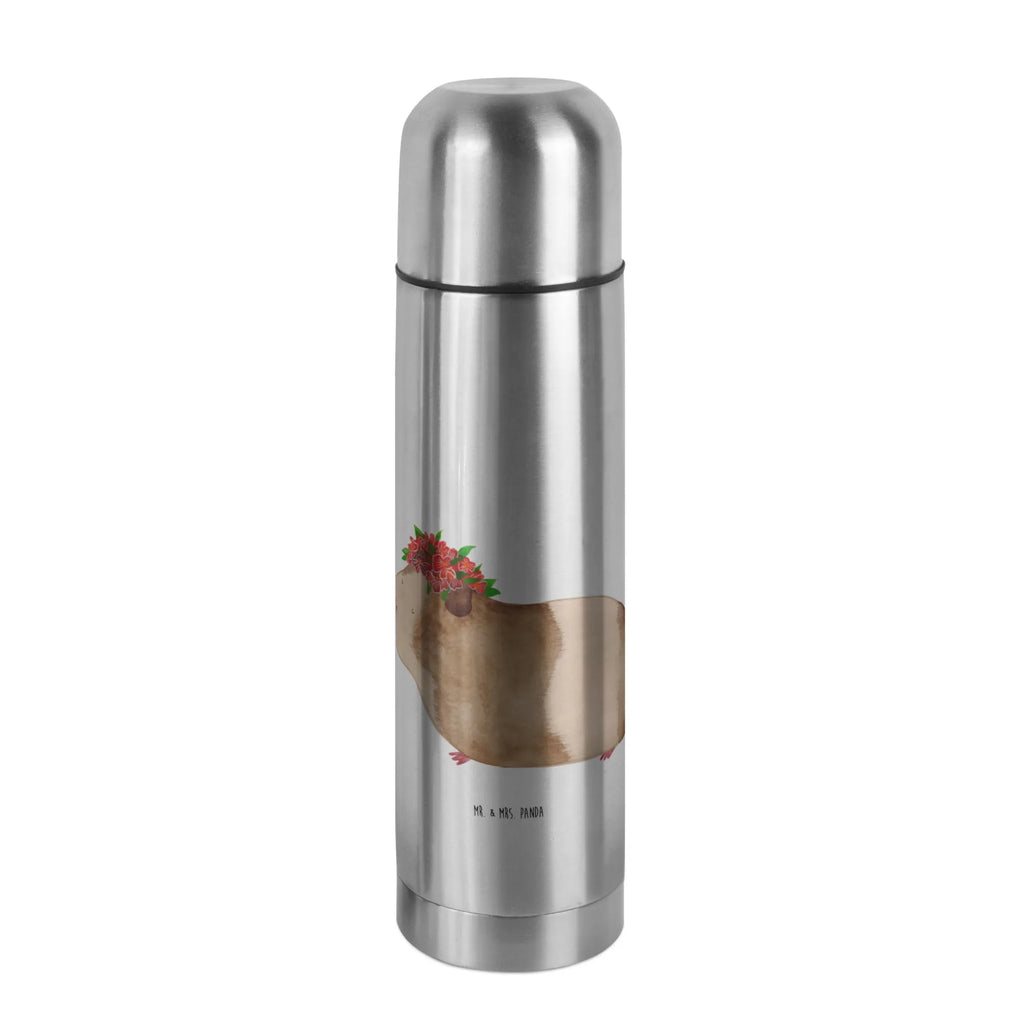 Thermos Flask Guinea pig wisdom Thermoskanne, Tiermotive, Gute Laune, lustige Sprüche, Tiere, Motivation, Realität, Spruch, Blumenkind, Wunderland, Meerschweinchen, Wunder, Meeries, Meerie, Weisheit