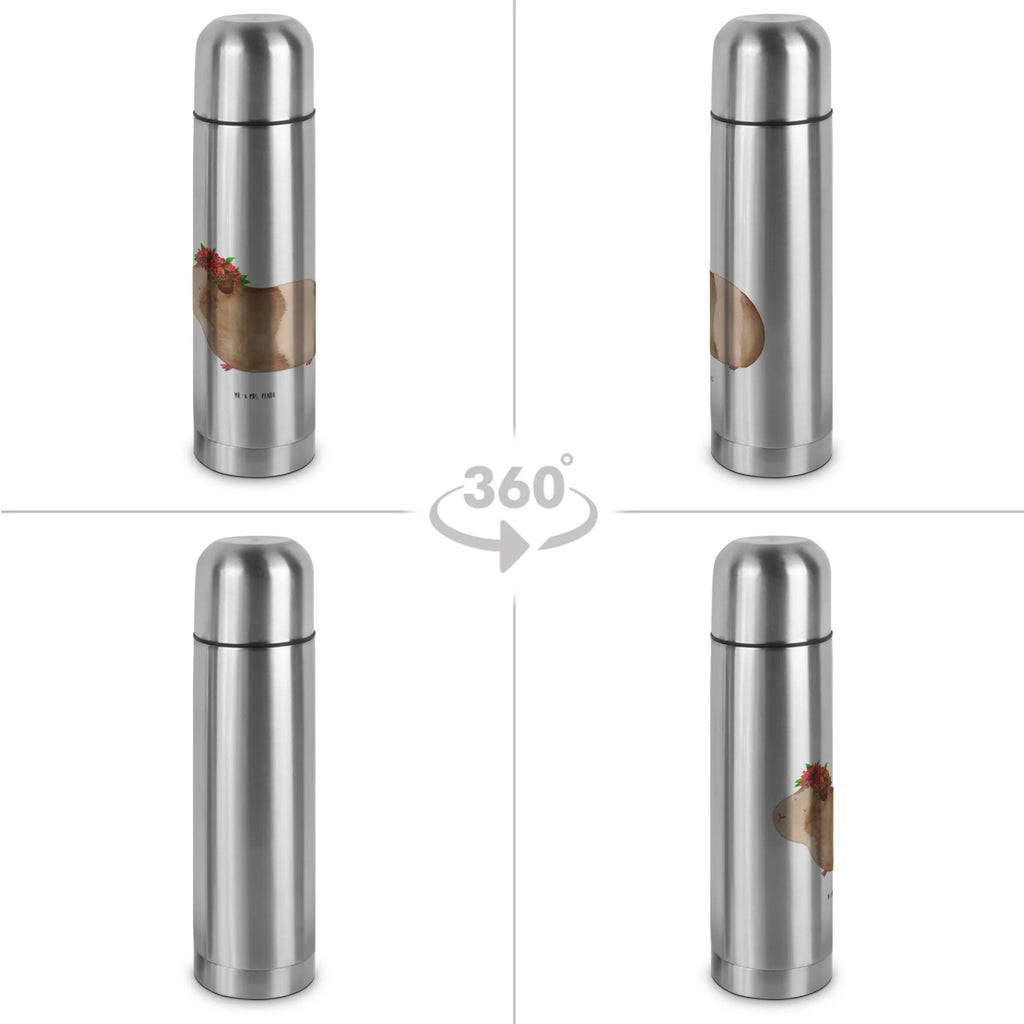 Thermos Flask Guinea pig wisdom Thermoskanne, Tiermotive, Gute Laune, lustige Sprüche, Tiere, Motivation, Realität, Spruch, Blumenkind, Wunderland, Meerschweinchen, Wunder, Meeries, Meerie, Weisheit