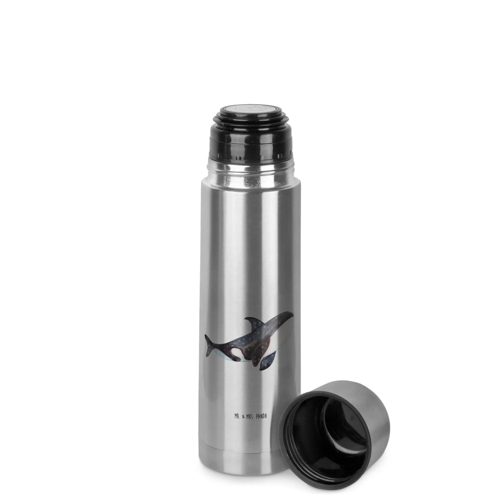 Thermos Flask Orca Thermoskanne, Meerestiere, Meer, Urlaub, Arbeit, Killerwal, Möglichkeiten, Orca, Motivation, Wal, Neustart, Orcas, Selbstliebe, Büro, Startup