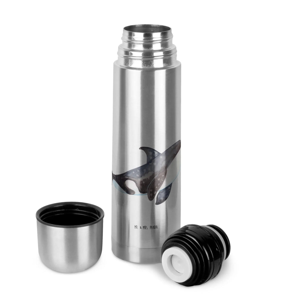 Thermos Flask Orca Thermoskanne, Meerestiere, Meer, Urlaub, Arbeit, Killerwal, Möglichkeiten, Orca, Motivation, Wal, Neustart, Orcas, Selbstliebe, Büro, Startup