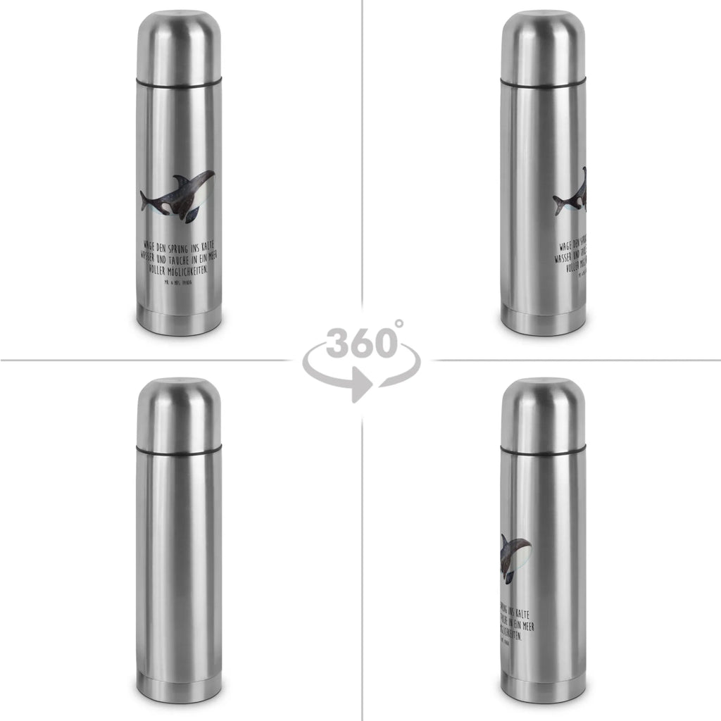 Thermos Flask Orca Thermoskanne, Meerestiere, Meer, Urlaub, Arbeit, Killerwal, Möglichkeiten, Orca, Motivation, Wal, Neustart, Orcas, Selbstliebe, Büro, Startup