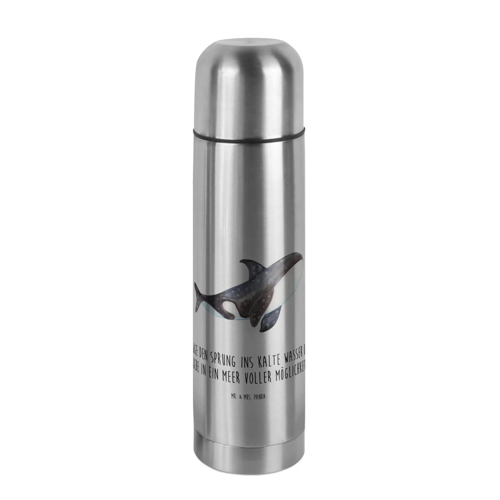 Thermos Flask Orca Thermoskanne, Meerestiere, Meer, Urlaub, Arbeit, Killerwal, Möglichkeiten, Orca, Motivation, Wal, Neustart, Orcas, Selbstliebe, Büro, Startup