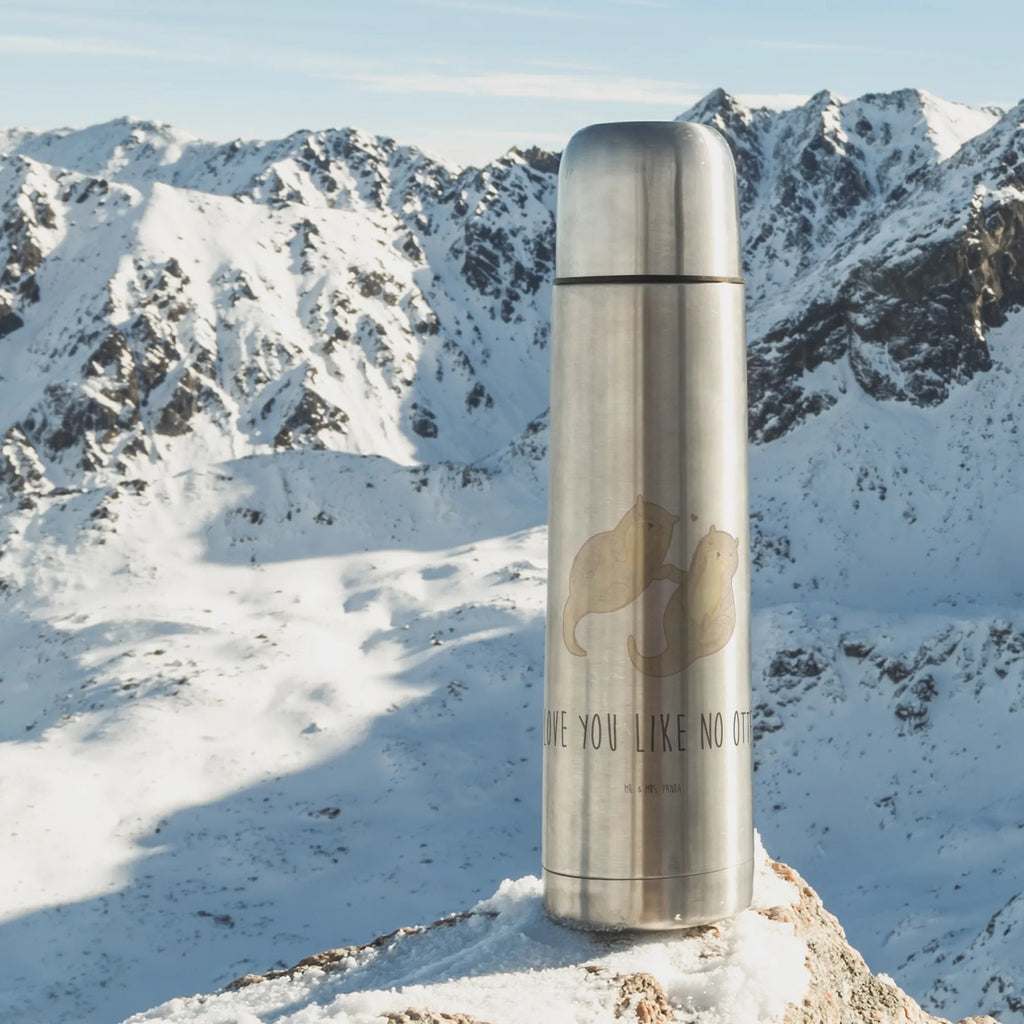 Thermos Flask otter holding hands Thermoskanne, Otter, Fischotter, Seeotter, Otter Seeotter See Otter