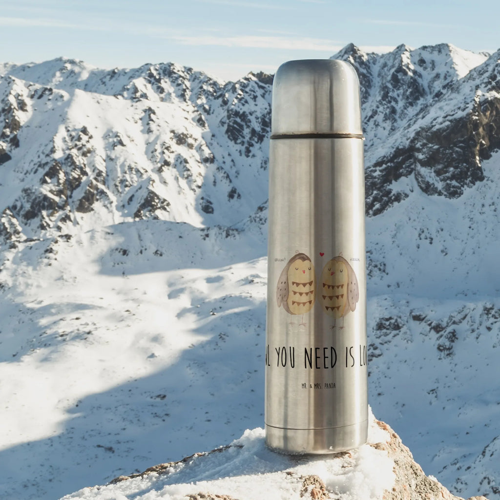 Thermos Flask owls Love Thermoskanne, Eule, Freundin Geschenk, Eule Deko, Wortspiel lustig, Hochzeit Spruch, Freund, Liebe, Owl, Liebe Spruch, All you need is love