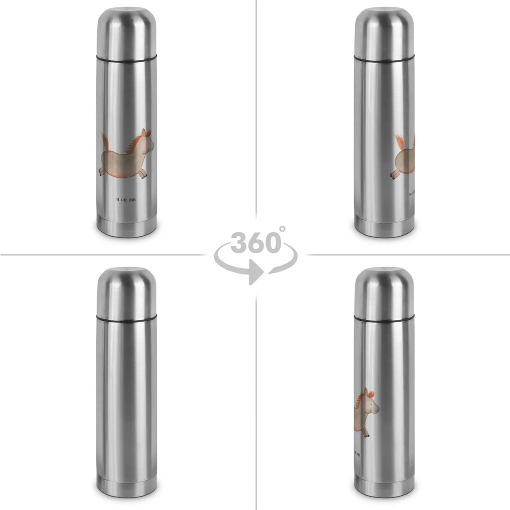 Thermos Flask Horse Jump Thermoskanne, Bauernhof, Hoftiere, Landwirt, Landwirtin, Pferd, Pony, Pferde, Stall, Pferdestall, ausreiten, reiten, Pferdebesitzer