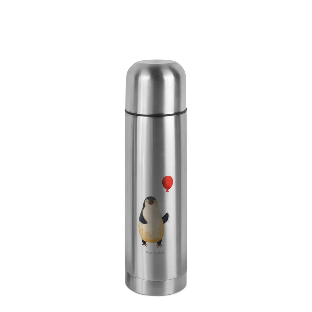 Thermos Flask Penguin balloon Thermoskanne, Pinguin, beste Freundin, Lebenslust, Geschenkidee, neues Leben, Motivation, Geschenk Freundin, Glück, Tagträume, Neustart, Pinguine, Liebe, Luftballon