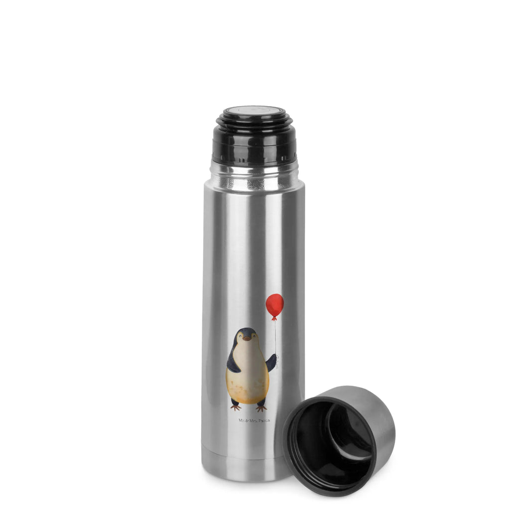 Thermos Flask Penguin balloon Thermoskanne, Pinguin, beste Freundin, Lebenslust, Geschenkidee, neues Leben, Motivation, Geschenk Freundin, Glück, Tagträume, Neustart, Pinguine, Liebe, Luftballon