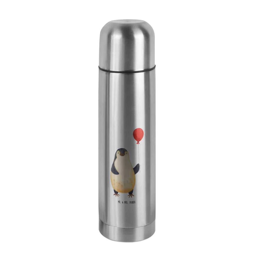 Thermos Flask Penguin balloon Thermoskanne, Pinguin, beste Freundin, Lebenslust, Geschenkidee, neues Leben, Motivation, Geschenk Freundin, Glück, Tagträume, Neustart, Pinguine, Liebe, Luftballon