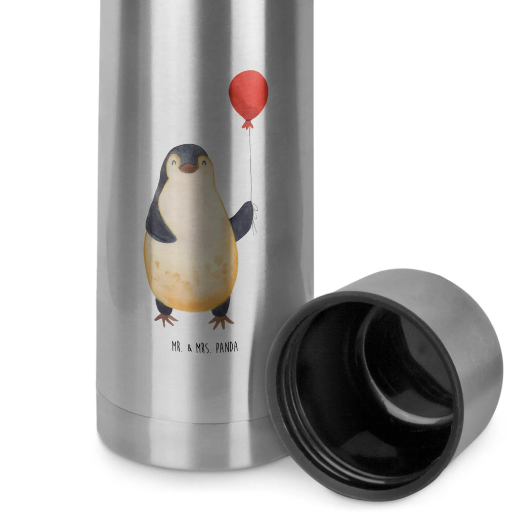 Thermos Flask Penguin balloon Thermoskanne, Pinguin, beste Freundin, Lebenslust, Geschenkidee, neues Leben, Motivation, Geschenk Freundin, Glück, Tagträume, Neustart, Pinguine, Liebe, Luftballon