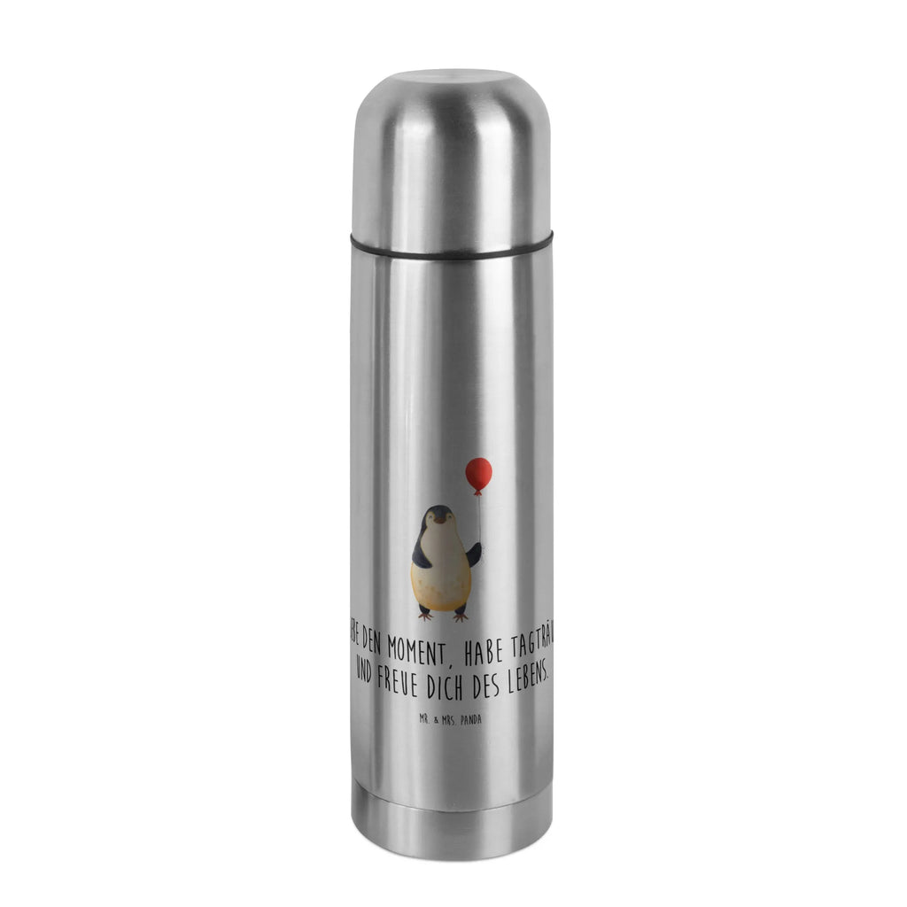 Thermos Flask Penguin balloon Thermoskanne, Pinguin, beste Freundin, Lebenslust, Geschenkidee, neues Leben, Motivation, Geschenk Freundin, Glück, Tagträume, Neustart, Pinguine, Liebe, Luftballon