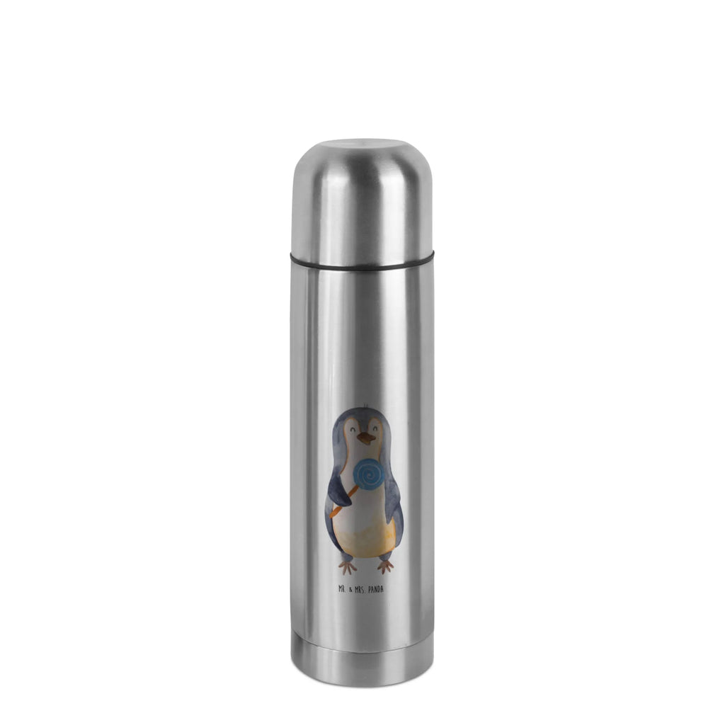 Thermos Flask Penguin lollipop Thermoskanne, Pinguin, Süßigkeiten, Ganove, Rabauke, Blödsinn, Spruch, Rebell, Gauner, Pinguine, Lolli