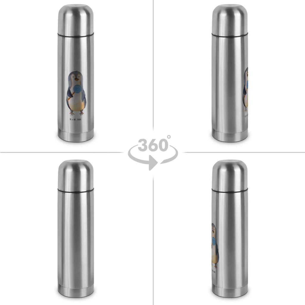 Thermos Flask Penguin lollipop Thermoskanne, Pinguin, Süßigkeiten, Ganove, Rabauke, Blödsinn, Spruch, Rebell, Gauner, Pinguine, Lolli
